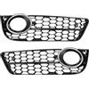 A ABSOPRO Griglia Fendinebbia Per Audi A5 08-12 1pc | Nero, Argento Tono, ABS, 49.2x14.5cm, Anteriore Sinistro Destro, OE 8T0807682/8T0807681