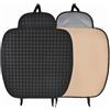 Eclove Cuscino per Sedile Auto Elegante, Cuscino Sedile Auto Anteriore in Pelle, Cuscini per CarTraspirante, Cuscino Autos Guidatore Antiscivolo, per Maggior Parte Delle Autos (Nero, 50×50 cm)