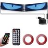 GBKDQQ Set di 2 occhi LED per auto/camion, 10 x 35 cm, con controllo tramite app, telecomando Bluetooth USB 5 V, per auto, camion, camper