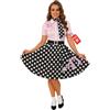 Fun Shack Vestito Anni 50 Donna, Costume Anni 50 Halloween Donna, XXL