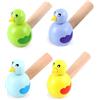 arrderly 4 pipe per uccelli, fischietto in legno, per bambini, fischietto per uccelli, fischietto in legno, per feste, flauto di loto, Natale, divertente fischietto per bambini