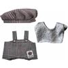 ZEACCT 1 Set Completo Vestitino per Bambole 17cm - Completo con Cappello per Peluche | Accessori Moda per Animali di Pezza 17cm (Bambola Non Inclusa)