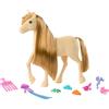 Barbie - Pony Tornado, cavallo con lunga criniera da acconciare e pettinare e accessori, ispirato alla serie Netflix I misteri di Barbie - Alla ricerca del cavallo scomparso, 3+ anni, HXJ36