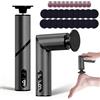 Peelanmall 5-IN-1 - Rimozione calli elettrico, 9 piedini regolabili con carta vetrata, pieghevole per talloni screpolati, morti e calli (grigio)