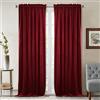 StangH Tende natalizie in velluto rosso a tema teatro, super morbide, isolate termicamente, 213,4 cm, per soggiorno, vacanze, decorative, per camera da letto principale, 132 x 213 cm, 2 pannelli