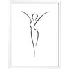 walther design Silhouette NW050W - Cornice portafoto in legno, 40 x 50 cm, colore: Bianco