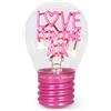 Legami - Lampada da Tavolo a forma di Lampadina, Ricaricabile con Cavo USB, Senza Fili, Bulb Fiction, Tema Love is in the Air, 6.8 x 10.3 cm
