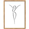 walther design Silhouette NW050H - Cornice portafoto in legno, 40 x 50 cm, colore: Naturale