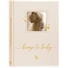 Lanpn Diario della Gravidanza Mamma 105 Pagine, Libri Ricordi Gravidanza Organizzare il Parto, Album Libro Gravidanza per Fotografie Ecografie, Regalo Future Mamma Donne Incinte, Beige, Inglese