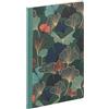 Clairefontaine - 116243C - taccuino cucito motivo foglie di Ginkgo/vegetazione blu intenso - A5 14,8x21cm -96 pagine a righe -carta avorio 90g- Collezione GAIA Blu - 3 visual consegna casuale