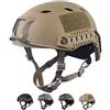 LOOGU Casco tattico Fast BJ Airsoft, Ops Core, con cuscinetti e guide laterali, per il tempo libero, all'aperto, paintball, combattimento, casco da combattimento