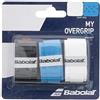 Babolat, OverGrip da Tennis ad Alta assorbenza, My OverGrip x3, Bianco
