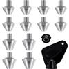 Artanchao Tacchetti Calcio per Adidas,Adidas Tacchetti Ferro Calcio, Unisex Adulto, Alluminio, 8 * 8mm+4 * 11mm
