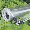 HIYOUGO Telo Impermeabile per Esterno, 2.4x2m/7.9x5.9ft PVC Antipioggia Telone con Rinforzato Occhielli, Tarpaulin Copertura per Esterni Balcone della Finestra