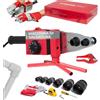 STREND PRO Saldatrice a Manicotto | 1500W Polifusione | Per Tubi in Plastica Ø20-63 mm - PPR, PE | Saldatrice Professionale con 14 Accessori | Regolazione 0-300°C