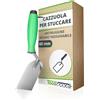 ToolSpace Cazzuola di precisione in acciaio inox con manico gommato, 60 mm, strumento preciso per l'applicazione di malta