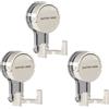 Disnace Set di 3 Ganci a Ventosa Ultra Resistenti, Ganci Ventosa Bagno, Portasciugamani con Ventosas, Ventose con Gancio per Bagno Cucina Finestra, Senza Perforazione, Supportano Fino a 5KG (Bianco)