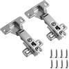 Riybyds 2 Pezzi 35mm 110° Cerniera Acciaio Laminato a Freddo, Corrosione Resistanti per Ante Cucina, TV Mobili, Armadi