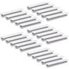 Emuca 9162962 Maniglia per mobile, CC 64mm, Alluminio, Anodizzato opaco, Set di 25