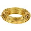 BB Beadthoven Beadthoven - Filo di alluminio per lavori artigianali, 9 gauge (3 mm), pieghevole, flessibile in metallo, per realizzare gioielli, confezionare decorazioni floreali (oro)