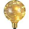TIANFAN Lampadina Led Vintage RGB Fuochi D'artificio Lampadina Edison G95 3W 220/240V E27 Decorativa (Stella scintillante)
