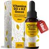 Bloom Naturals Beauty Supplements Vitamina D3 K2 Gocce - 1.000 IE D3 + 20 µg K2 per Goccia - 50 ml - Vitamina D Gocce Prodotta in Germania - Testato in Laboratorio