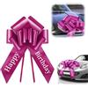YOYEAH Fiocco XXL per auto (76 cm/30 pollici), grande fiocco regalo per auto, Natale e casa. Fiocco gigante, perfetto per auto e elettrodomestici, auto per 18 compleanno (rosa (Happy Birthday))