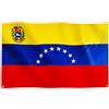 Runesol Bandiera Venezuela, 91x152 cm, 8 stelle con stemma, bandiera venezuelana, stendardo della Repubblica Bolivariana del Venezuela, bandiere premium, occhielli in ogni angolo, interno ed esterno