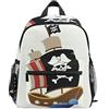 Mnsruu Zaino per bambini Pirate Ship Kindergarten Preschool Bag per Toddler Girls Boys