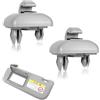Azlanway Clip per parasole, 2 pezzi Clip per parasole auto per A3 A4 A7 Q3 Q5 S4 S5 B6 B7 B8 (8E0 857 562), Supporto grigio per parasole per guidare senza abbagliamento