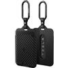 Spigen Portachiavi per Key Card Tesla [2 Pezzi] Porta Tessere in Materiale PU, Porta Carte, Accessori per Tutti i Modelli e Generazioni Tesla (~Model 3 Highland, Model Y Juniper, S, X) - Nero