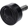 Fenrir Kit Bullone Vite Antifurto per Sella Moto in Nero Acciaio Inox 304 Motivo Teschio e Ferro di Cavallo Compatibile con Harley Davidson 1997-Oggi Sportster XG XL Softail Dyna Touring