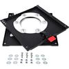 BKICKI Base girevole per sedile camper, rotazione a 360°, resistente, antiruggine, piastra di montaggio per Fiat Ducato Citroen Relay Peugeot Boxer 2007+