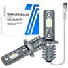 Teguangmei Lampadine H3 LED per Fari Auto, 80W 12-24V H3 LED Lampadine Fendinebbia, 1:1 Mini Dimensioni Sostituzione Luci Alogena e Xenon Conversion Kit, Plug & Play (Blu Ghiaccio)