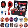 Afenau Set di 12 Trottole da Combattimento, Valigetta con 3 Trasmettitori Bidirezionali, Burst Turbo Set Starter Set, 4D Trottola da Battaglia per Bambini di 6, 7, 8, 9, 10, 11 e 12 Anni