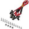 INJORA Kit di Luci Rock a 4 LED per SCX10 TRX4 1/10 RC Crawler, Bianco