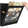 KMQRDZi Cornice per dischi in vinile da parete, cornice per dischi con protezione UV e antigraffio, cornice per vinile e copertine LP, cornice per album per LP da 30,5 x 30,5 cm, colore nero (1 pezzo)
