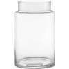 KAYLETIN Grande vaso in vetro trasparente, vaso da fiori per bouquet, vaso alto in vetro a bocca larga, per tavolino da caffè, matrimoni, soggiorno, ufficio, tavolo da pranzo, 18 cm