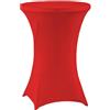 meioro Tovaglie Stretch Spandex Tight Table Cover, Lavabile Rotondo 60cm Protezione Tavolo, Resistente Alle Rughe Tovaglia Estensibile Adatto per Eventi, Matrimoni e Feste (Rosso, 80Dx110A cm)