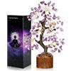 Vicloon Ametista Albero della Vita, Albero di Cristallo, Cristalli Curativi, Fengshui Ornamento, Guarigione Meditazione Reiki Portafortuna Regalo, Home Office Decorazione