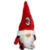 hermet A.C. Milan, Gnomo Natalizio, Gnomo Decorazione Natalizia, Rosso e Nero, Altezza 30 cm, Prodotto Ufficiale Milan