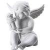 Arzberg Rosenthal - Angelo con lanterna in porcellana bianca, decorazione natalizia, decorazione festosa, piccole figure angeliche, 6,2 x 6,2 cm, elegante decorazione per le festività, motivo: angelo