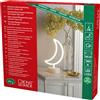 Konstsmide Profilo tubolare LED Mond, timer 6 ore, 69 diodi a luce bianca calda, funzionamento a batteria, interno 4,4 W, batteria: 3 x AA 1,5 V (esclusa)