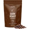Incapto Caffè in Grani di Specialità 1kg - Dark Roast - Massima Caffeina | Origine Uganda | 100% Robusta | Tostatura Oscuro e Naturale | Finca Bujanga, Victoria Lake| Espresso Forte