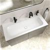 Villeroy & Boch Somera lavabo doppio, con 2 fori rubinetteria La: 120 P: 50 cm, 5A73C1RW, Somera stone white [Lavabi > Lavabi Doppi]