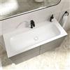 Villeroy & Boch Somera lavabo integrato, con 1 foro rubinetteria La: 120 P: 50 cm, 5A73C2RW, Somera stone white [Lavabi > Lavabi Integrati]