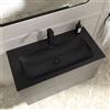 Villeroy & Boch Somera lavabo integrato, con 1 foro rubinetteria La: 100 P: 50 cm, 5A72A2R7, Somera pure black [Lavabi > Lavabi Integrati]
