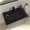Villeroy & Boch Somera lavabo integrato, con 1 foro rubinetteria La: 80 P: 50 cm, 5A7181R7, Somera pure black [Lavabi > Lavabi Integrati]