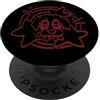 Y2K 90s Funny Pooch Mutt Dog Art Y2K 90s Carino Cane Mutt Pooch sotto Starry Tail PopSockets PopGrip Adesivo