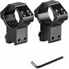 ProWildGear 1 or 30mm Dovetail Scope Mount Rings High Low Profile for 11mm or 20mm Dovetail Picatinny 1 Pair (black-30mm-high Narrow)